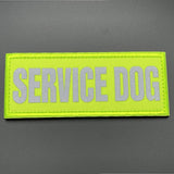 Service Dog Patch Hi Vis Yellow, Hook & Loop, 11cm | Task Outdoor