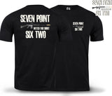 Seven Point Six Two Double Print T-Shirt - Black
