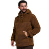 Jack Pyke Sherpa Fleece Hoodie Gen2 in camel from the front left on white background