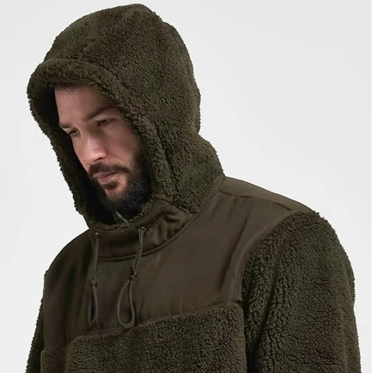 Jack Pyke Sherpa Fleece Hoodie Gen2 Dark Olive | Task Outdoor