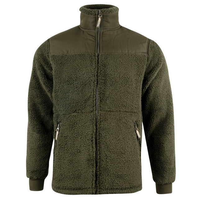 Jack Pyke Sherpa Fleece Jacket Gen 2 Dark Olive | Task Outdoor