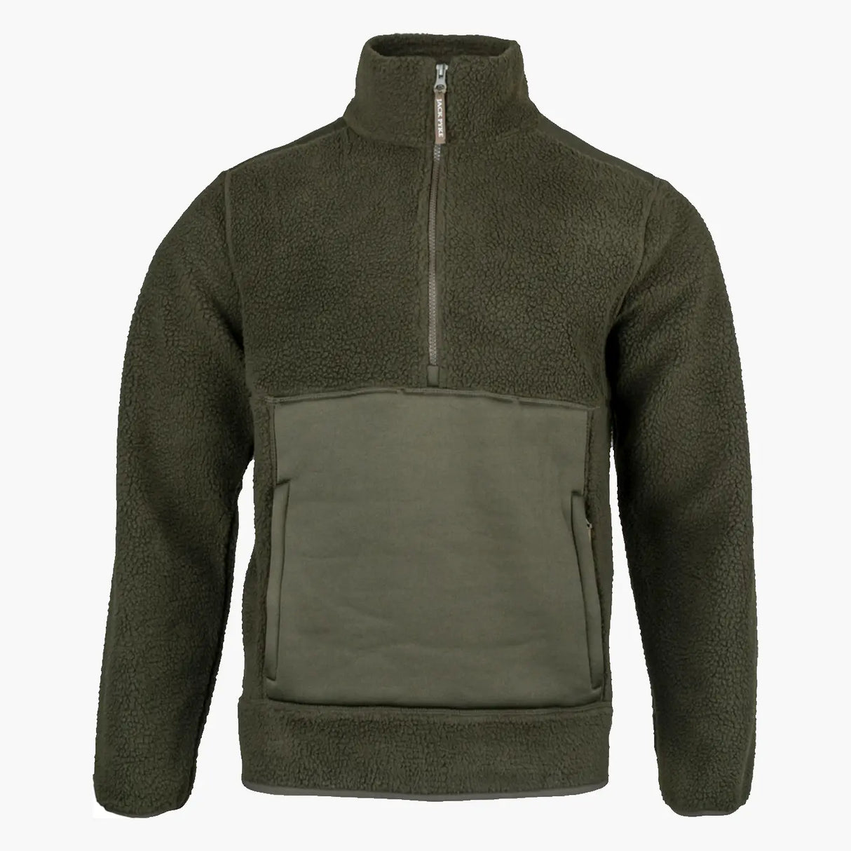 Jack Pyke Sherpa Fleece Pullover Dark Olive | Task Outdoor