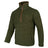 Jack Pyke Sherpa Half Zip Pullover in dark olive from the front left side