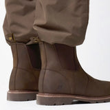 Jack Pyke Shires Dealer Boots in borwn from the back side on white background