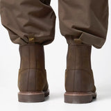 Jack Pyke Shires Dealer Boots in borwn from the back on white background