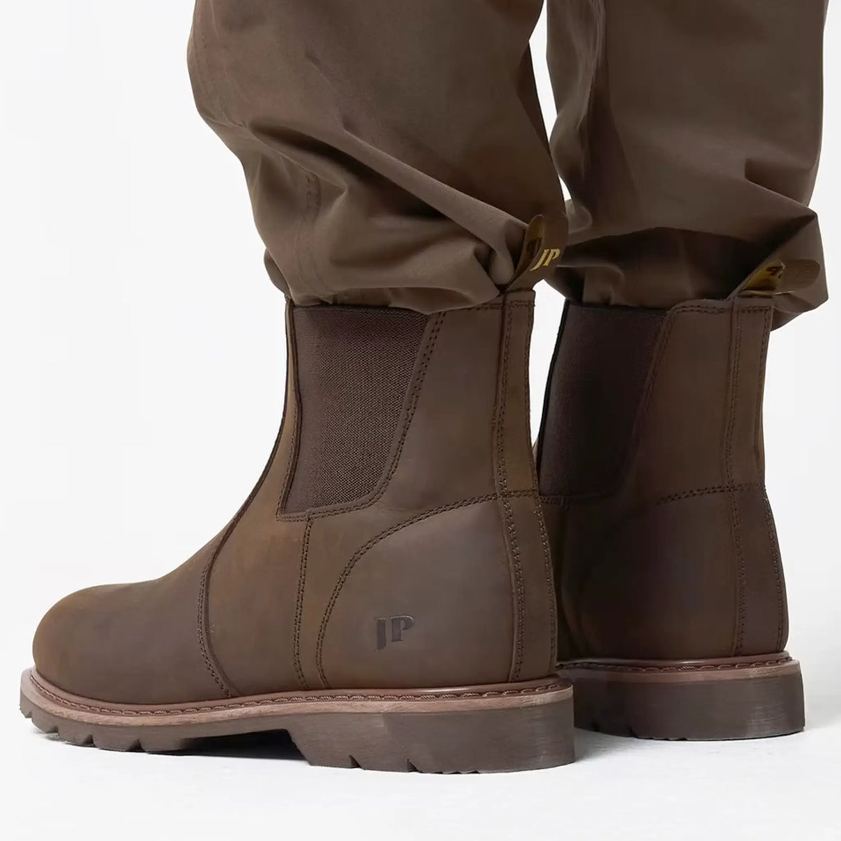 Jack Pyke Shires Dealer Boots in borwn from the side back on white background