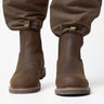 Jack Pyke Shires Dealer Boots in brown, worn, one boot toe on and one heel on