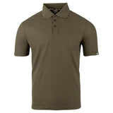 Jack Pyke Shires Polo Shirt in Dark Olive from the front on white background
