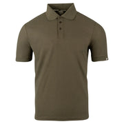 Jack Pyke Shires Polo Shirt in dark olive from the front on white background