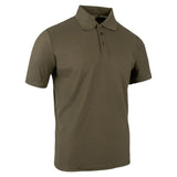 Jack Pyke Shires Polo Shirt in Dark Olive from the front right on white background