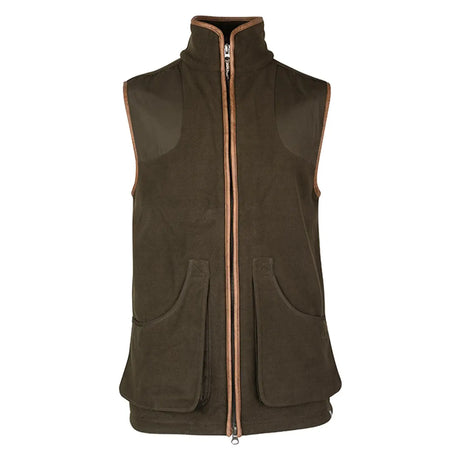 Jack Pyke Shooters Fleece Gilet Dark Olive Front | Task Outdoor