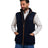 Jack Pyke Shooters Fleece Gilet in navy blue from the front on white background