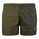 Jack Pyke Yakka Shorts in Dark Olive from the front on white background