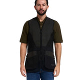 Jack Pyke Sporting Skeet Vest in black from the front on white background