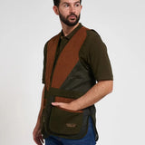 Jack Pyke Sporting Skeet Vest in Green from the front left on white background