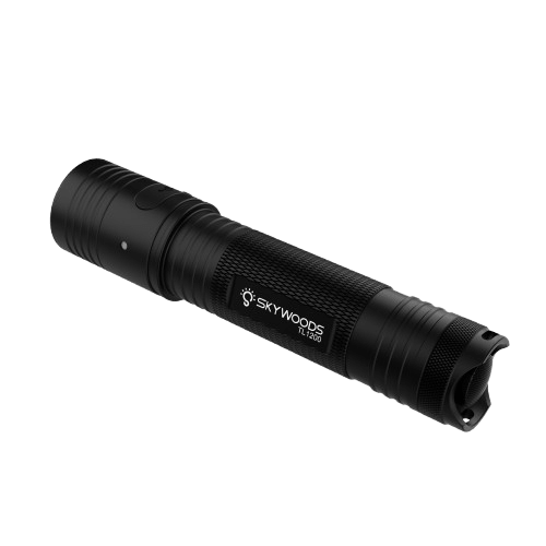 Skywoods TL1200 Tactical Light - strike bezel and thumb switch