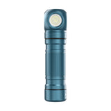 Skywoods OHL1500 Headlamp - front view with LED lit, teal finish