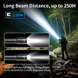 Skywoods OZL2500 Zoomable Torch Light - 250 metre beam with spotlight and floodlight comparison