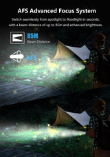Skywoods Fix P3 Zoomable Pen Light - advanced focus system with 85 metre beam distance