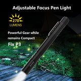 Skywoods Fix P3 Zoomable Pen Light - 270 lumen adjustable focus pen light overview