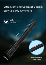 Skywoods Fix P3 Zoomable Pen Light - compact 44g body and 151mm length