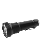 Skywoods OL3000 Rechargeable Torch Light - side profile with the reflector head to the front