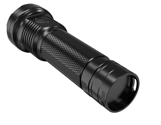 Skywoods OL3000 Rechargeable Torch Light - body and side switch detail
