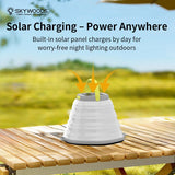 Skywoods L51980 Solar Camping Lantern - built-in solar panel charging in daylight
