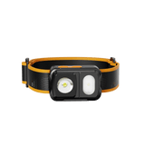 Skywoods OHL550 Headlamp - head-on view of the spot and flood lenses
