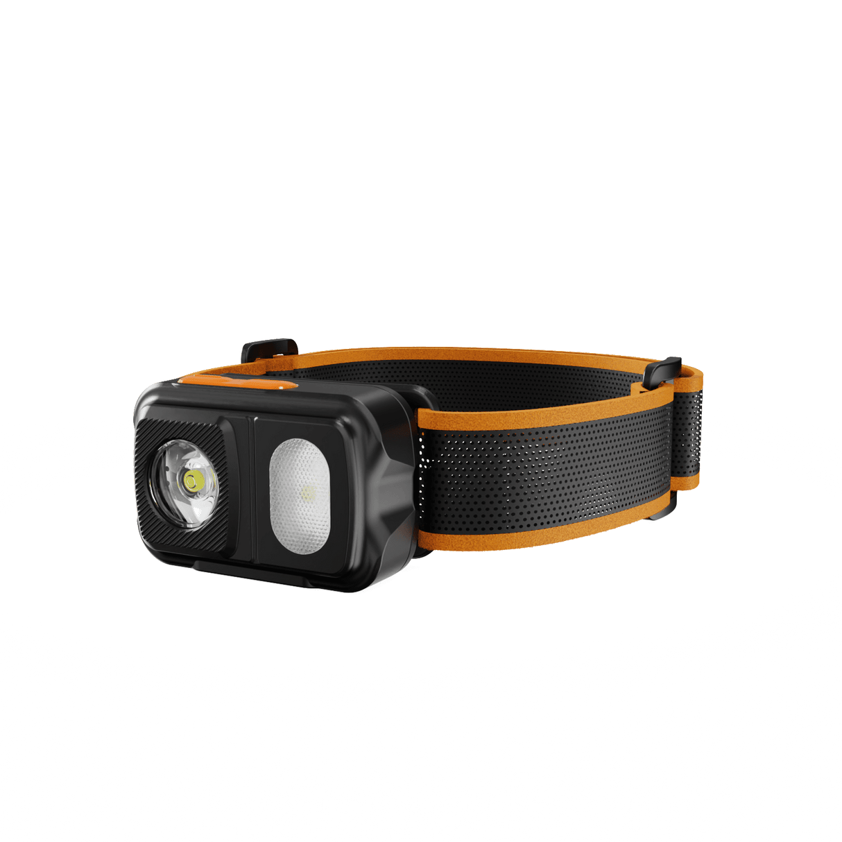 Skywoods OHL550 Headlamp - front three quarter view on the headband