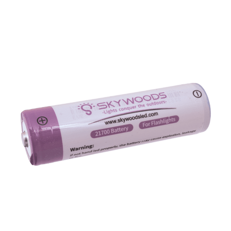 Skywoods 21700 Li-Ion Battery - single 5000mAh rechargeable cell