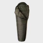 Snugpak Sleeper Extreme WGTE Sleeping Bag in Olive Green - open, from above on white background