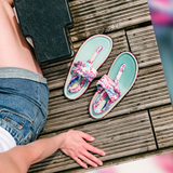 Gumbies Slingback Sandals - Women's Mint / Pink alternate view 2