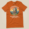 Sloth Hiking Club: Hilltop T-Shirt in Autumn, laid flat, front view