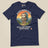 Sloth Hiking Club: Hilltop T-Shirt in Navy, laid flat, front view