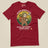 Sloth Hiking Club: Walking T-Shirt in Cardinal, laid flat, front view