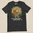 Sloth Hiking Club: Walking T-Shirt in Dark Grey, laid flat, front view