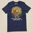Sloth Hiking Club: Walking T-Shirt in Navy, laid flat, front view