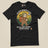 Sloth Hiking Club: Walking T-Shirt in Vintage Black, laid flat, front view