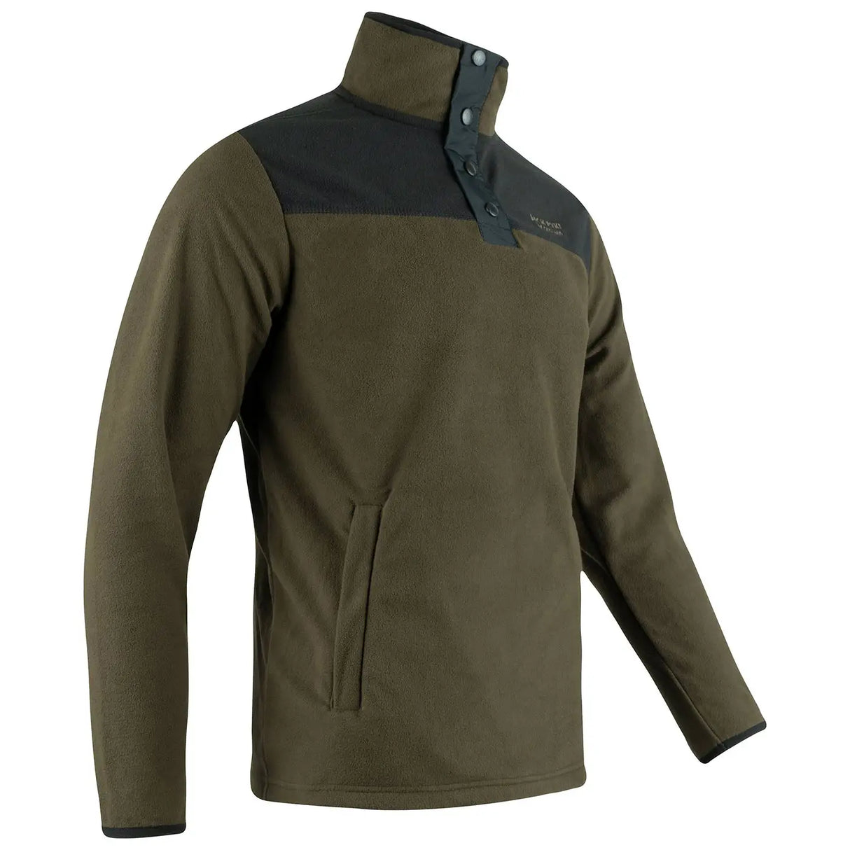 Jack Pyke Snap Neck Fleece Top Dark Olive | Task Outdoor