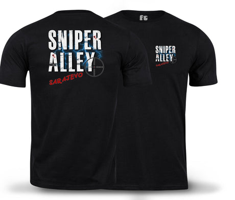 Sniper Alley Sarajevo Double Print T-Shirt - Black