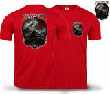 Sniper Dark Ops Double Print T-Shirt - Red
