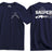 Sniper One Shot One Kill Double Print T-Shirt - Navy Blue