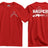 Sniper One Shot One Kill Double Print T-Shirt - Red