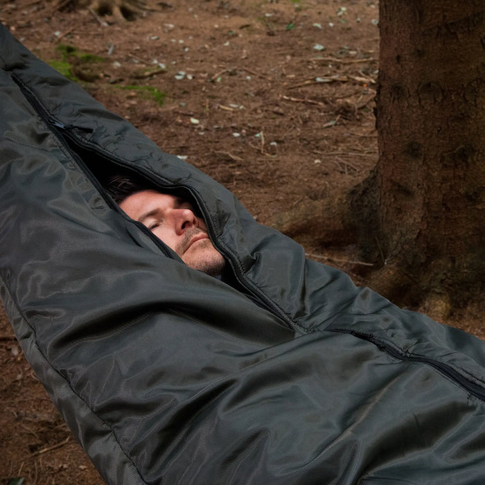 Snugpak The Hammock Cocoon: In the outdoors with a man inside sleeping