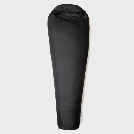 Snugpak Softie 9 WGTE Sleeping Bag in Black - zipped closed on white background