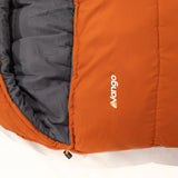 Vango Stellar Grande Sleeping Bag in harissa close up of hood