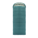 Vango Stellar Grande Sleeping Bag in oasis blue closed on white background