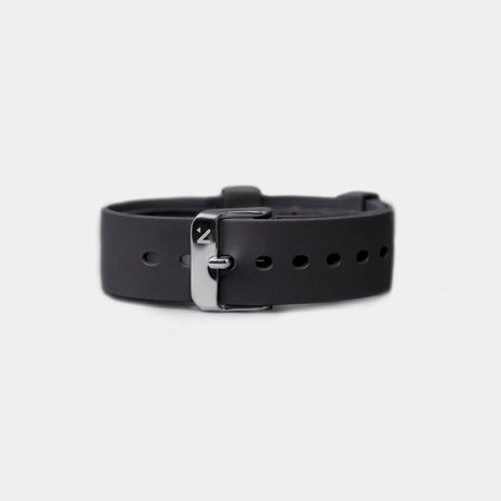 Rotate North Natural Rubber Watch Strap (18mm) - Pitch Black