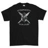 Strength and Honour Cross Swords Printed T-Shirt - Black